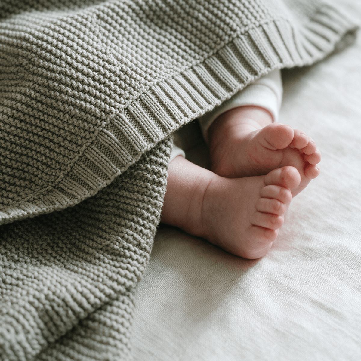 Sage Knitted Blanket