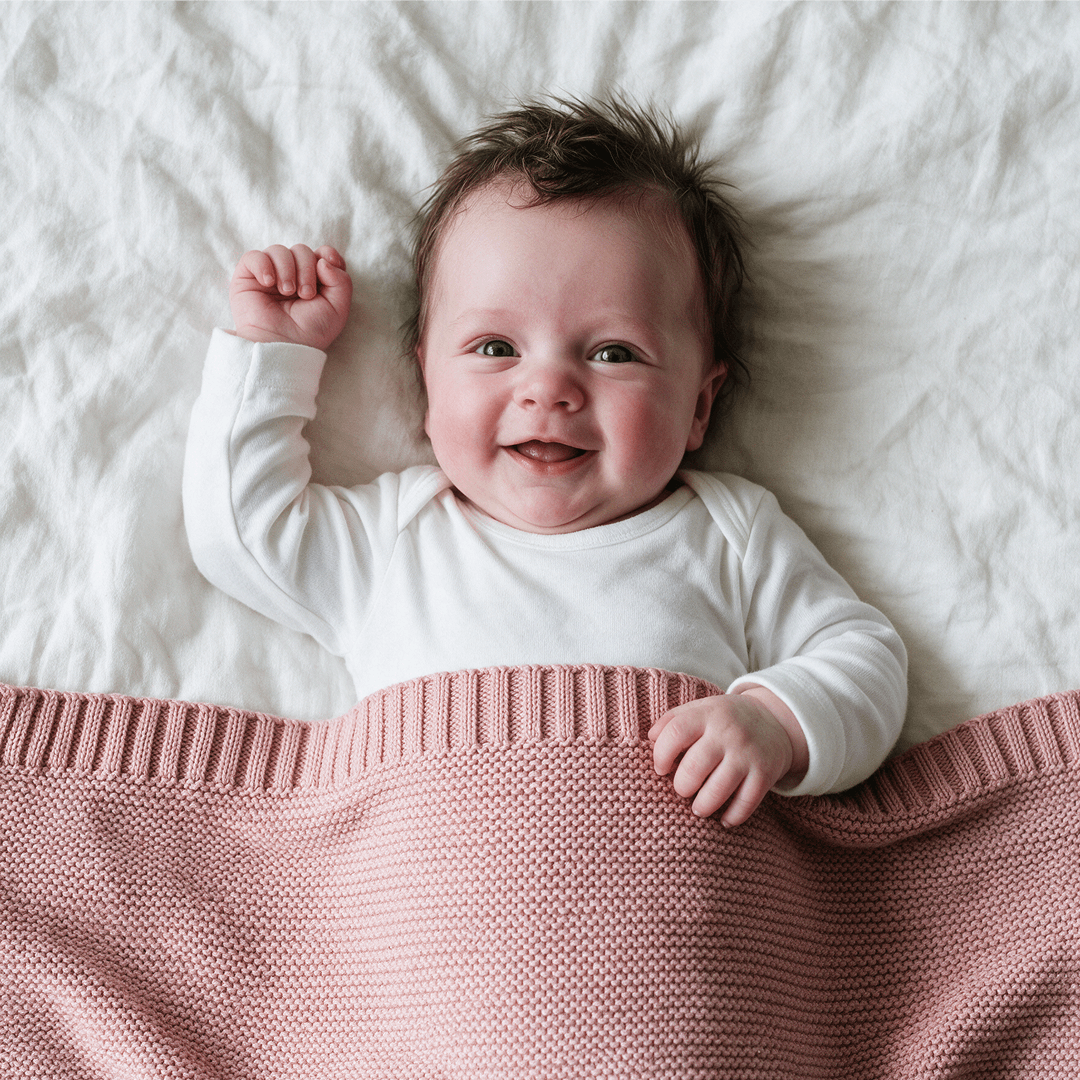Blush Knitted Blanket