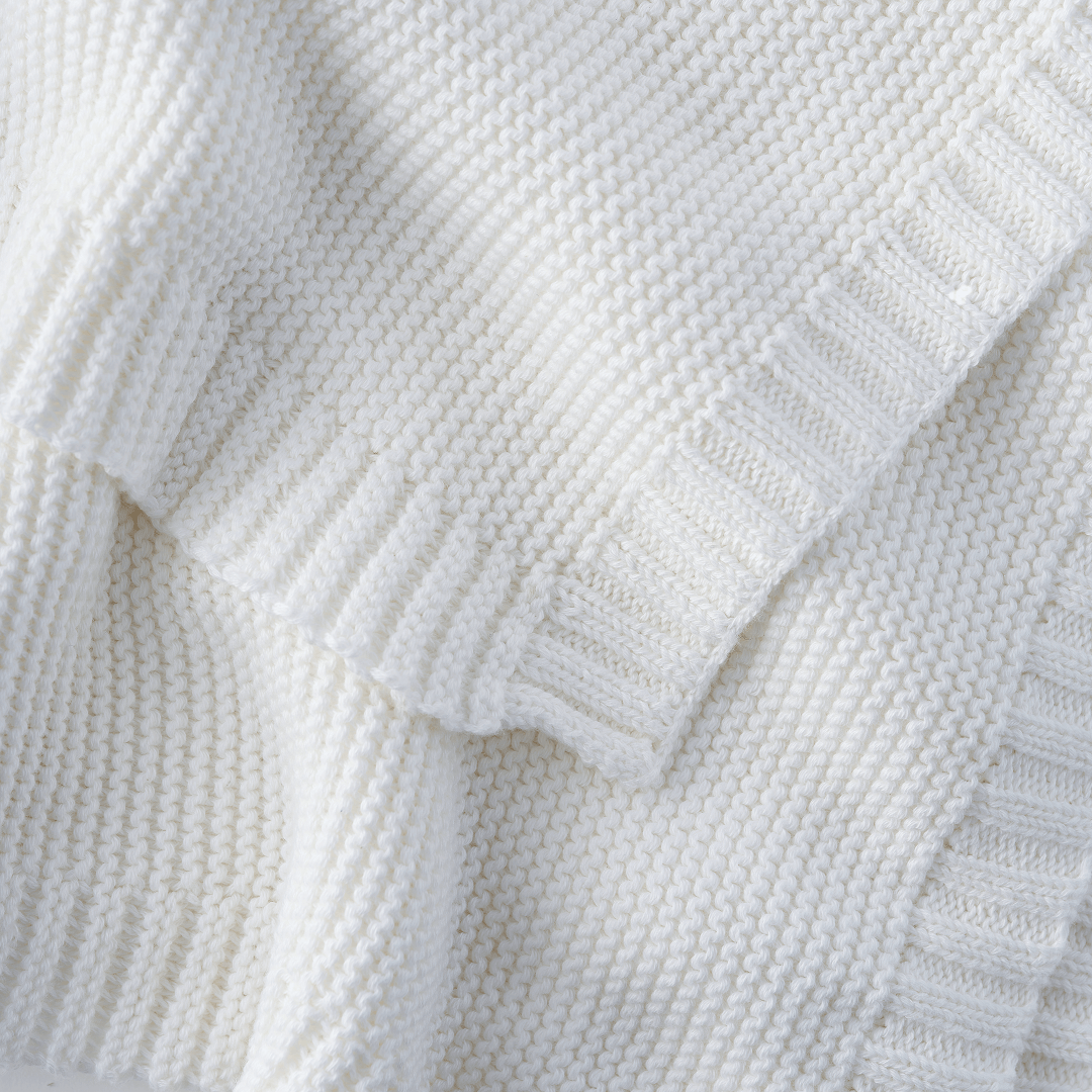 Cloud Knitted Blanket