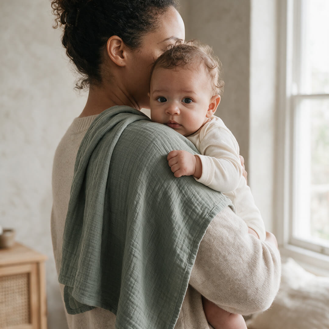 Wild Sage Muslin Squares · 6-Pack