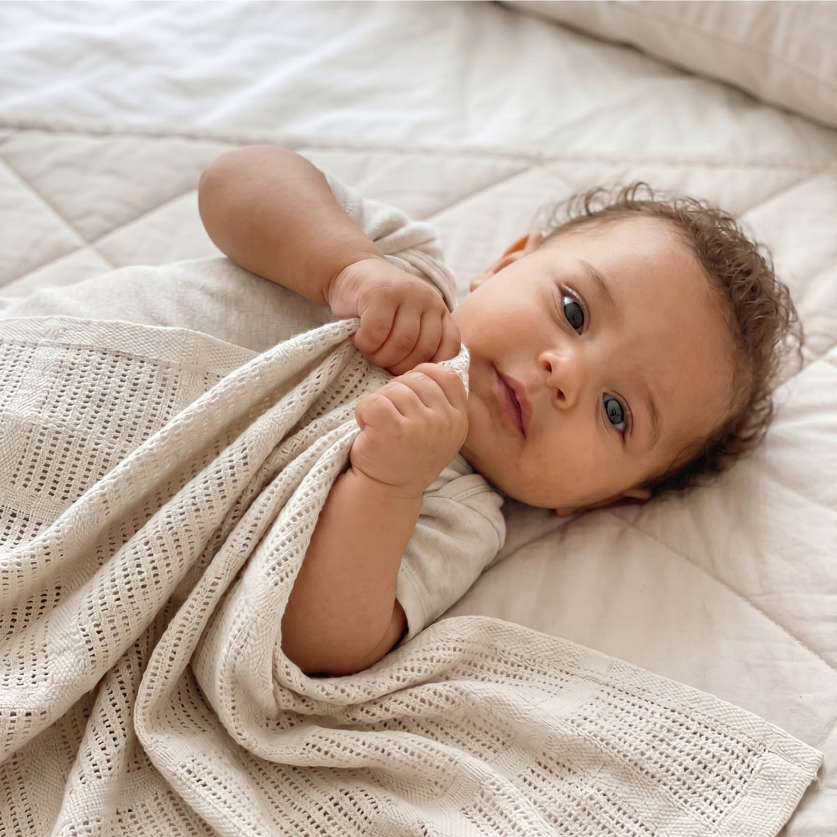 Oat Cellular Blanket · 2-Pack