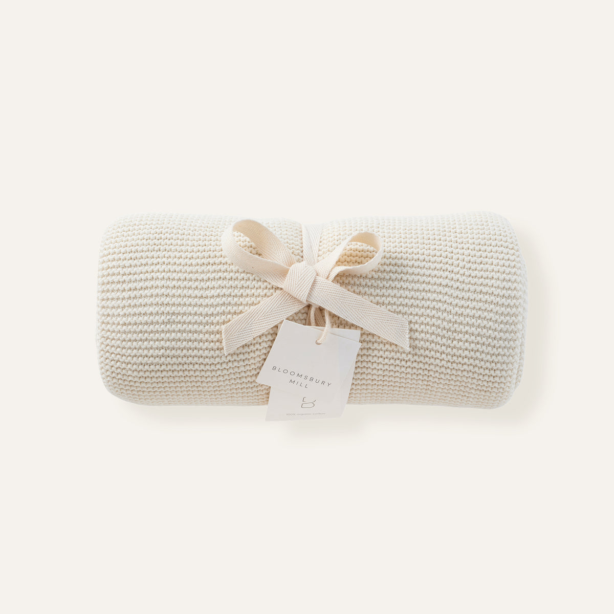 Cream Knitted Blanket