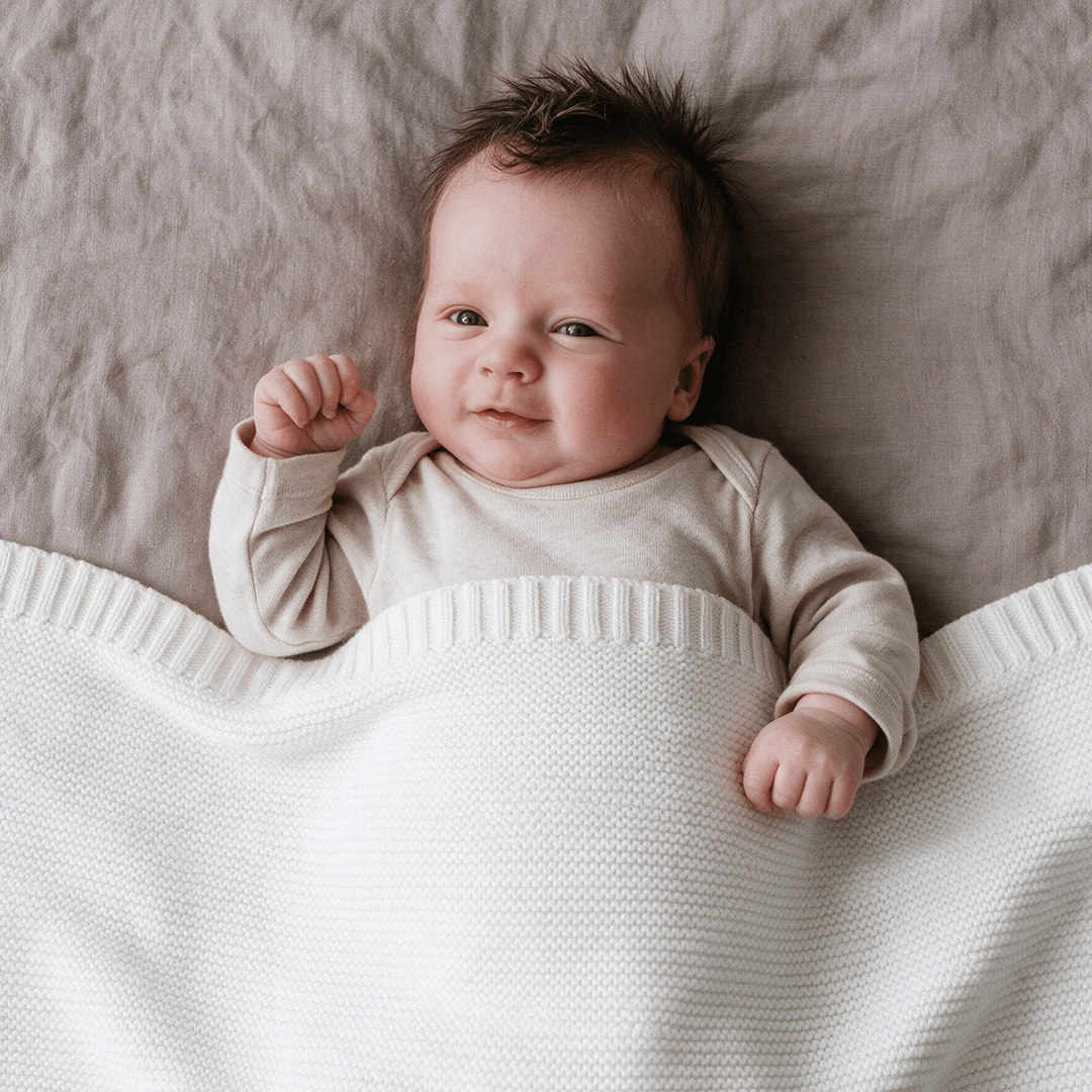 Cloud Knitted Blanket