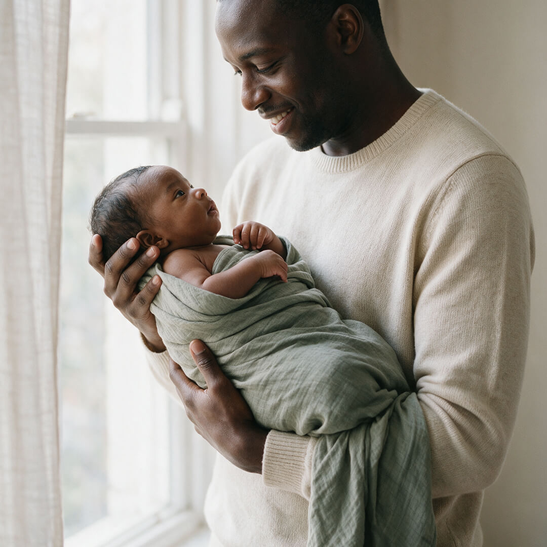Wild Sage Muslin Swaddles · 3-Pack