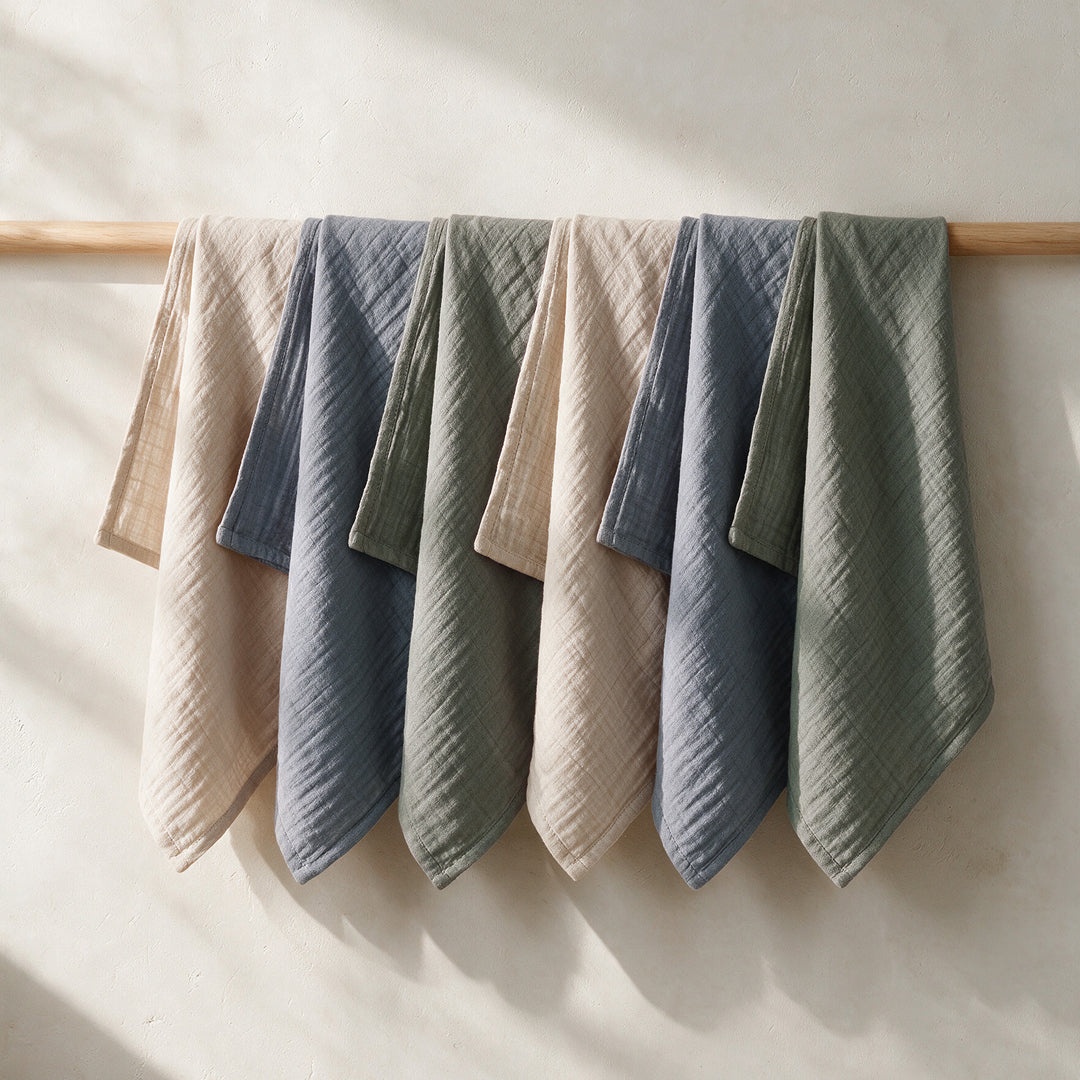 Morning Mist Muslin Squares · 6-Pack